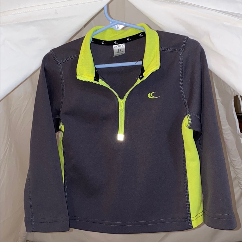 Carters zip up athletic sweater. NWOT